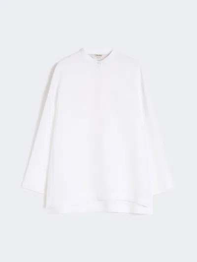 Max Mara Chemisier En Pur Lin In White