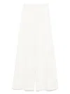 Max Mara White Cotton Blend Trousers