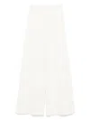 Max Mara White Cotton Blend Trousers