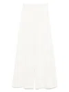 Max Mara High-waisted Wide-leg Trouser Side Pockets In White
