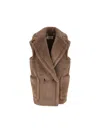 Max Mara Chic Bormida Mini Jacket In Brown