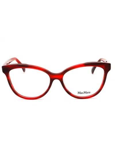 Max Mara Chic Cat-eye Eyeglasses For Women In Red