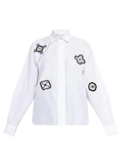 Max Mara Chic Cotton Shirt For Women In White