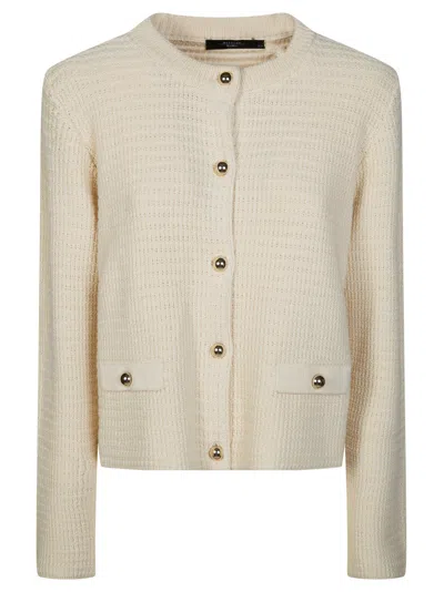 Max Mara Chic Mini Cardigan Sweater In Sand