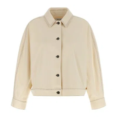 Max Mara Chic Mini Elegant Shoes In Ivory
