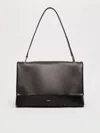 Max Mara Archetipo 06 Leather Shoulder Bag In Black