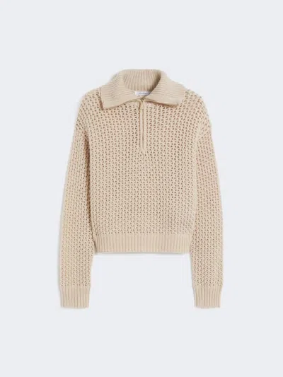 Max Mara Chic Mini Tequila Sweater In Albino