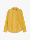 Max Mara Blanc Silk-blend Shirt In Yellow