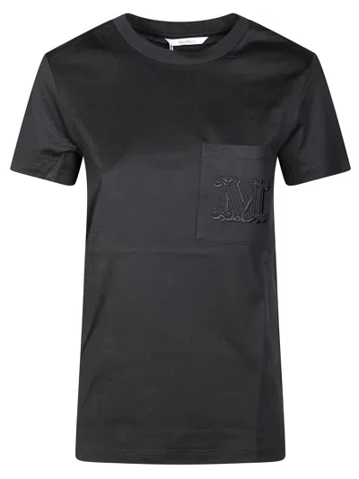 Max Mara Chic Short Sleeve Pocket T-shirt In Multi