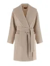 Max Mara Chloruro Short Coat By In Neutral