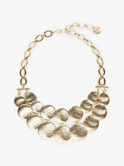 Max Mara Choker Necklace With Coins In Gold