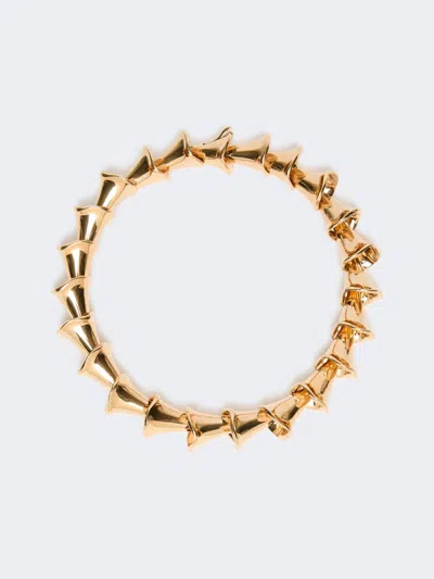 Max Mara Choker Necklace With Floral Elements In Pink