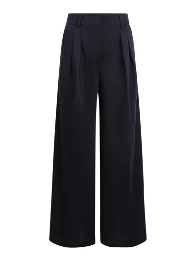 Max Mara Christmas Wool Jersey Trousers In Black