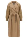 Max Mara Cicladi Coats And Trench Coats Beige In Brown