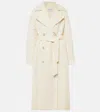 Max Mara Cicladi Wool Trench Coat In Yellow