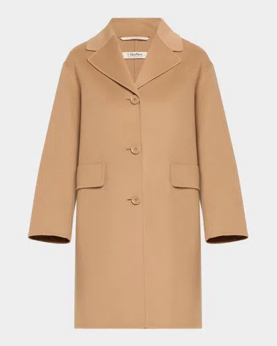 MAX MARA CIELO SINGLE-BREASTED WOOL COAT