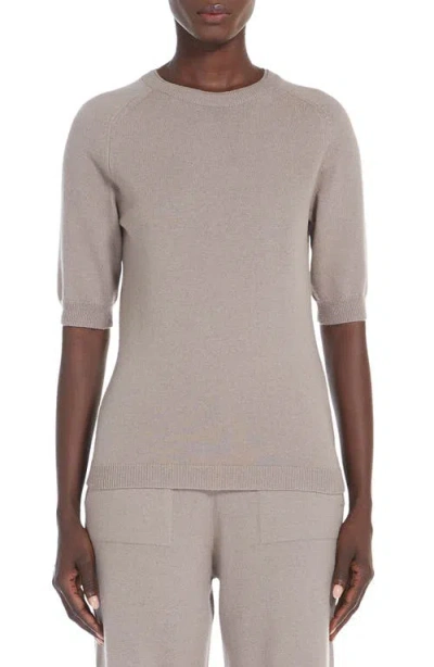 Max Mara Cima Crewneck Wool-cashmere Sweater In Turtledove