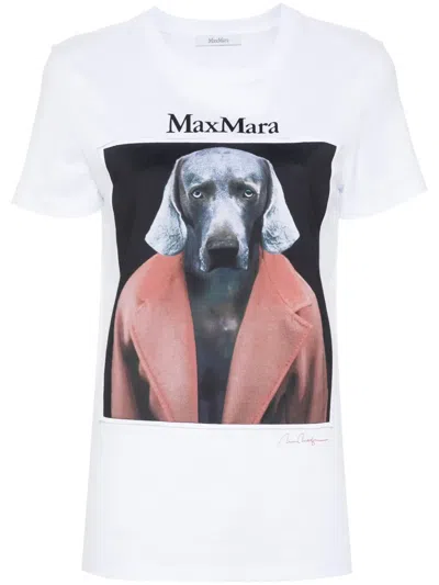 MAX MARA CIPRIA DOG-PRINT T-SHIRT