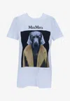 Max Mara Cipria Graphic Print T-shirt In White