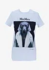 Max Mara Cipria Graphic Print T-shirt In White