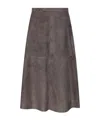 Max Mara 's  Cipria Midi Skirt In Brown