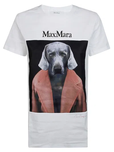 MAX MARA MAX MARA CIPRIA T-SHIRT CANE CAPPOTTO ROSA