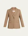 Max Mara Circense Single-button Wool Jacket In Brown