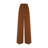 Max Mara Circolo Wide-leg Pants In Brown