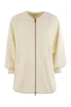 Max Mara Cirino Wool And Cashmere Knit Jacket In Neutral
