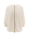 Max Mara Wool And Cashmere Knitted Jacket Jackets White In White