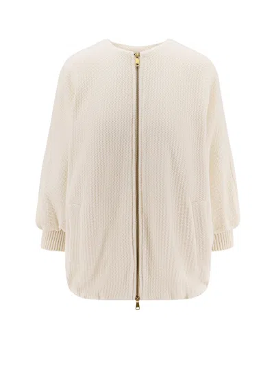 Max Mara Cirino Virgin Wool And Cashmere Jacket In White
