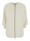Max Mara Wool And Cashmere Knitted Jacket Jackets White In Neutral