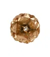 Max Mara Civada Bronze Brooch In Brown