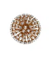 Max Mara Civada Gold Brooch In Gold