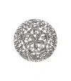 Max Mara Civada Silver Brooch In Silver
