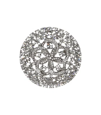 Max Mara Civada Silver Brooch