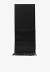 Max Mara Clara Camel Scarf In Black
