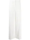 Max Mara Clarion High-rise Wide-leg Trousers In 白色