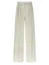 Max Mara Clarion Pinstriped Straight-leg Pants
