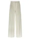 Max Mara Clarion Pinstriped Straight-leg Pants