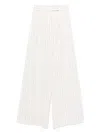 Max Mara Clarion Pinstriped Straight-leg Pants