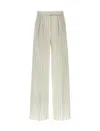 Max Mara "clarion" Wide Leg Pants In White