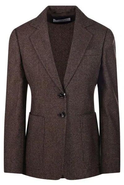 Max Mara Classic Bermuda Jacket In Brown