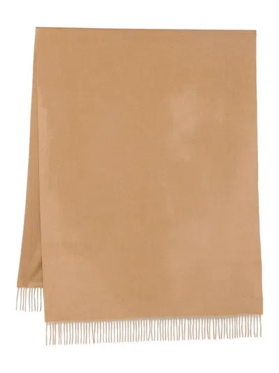 Max Mara Classic Big Scarf "kisses" Accessories In Brown