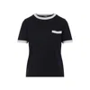 Max Mara Egidio Pocket Tipped Virgin Wool Sweater In Black
