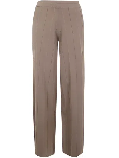 Max Mara Classic "lama" Trousers In Gray