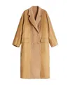 Max Mara Classic Lapel Coat In Brown