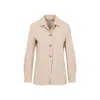 Max Mara Classic Notched Collar Jacket In Virgin Wool