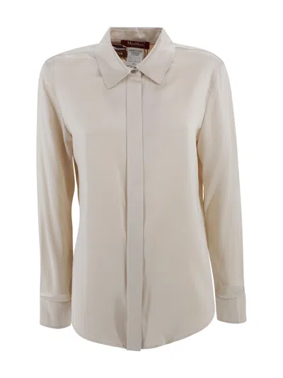 MAX MARA CLASSIC SILK SATIN SHIRT