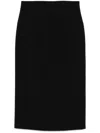 Max Mara Palo Camelwool Skirt In Black